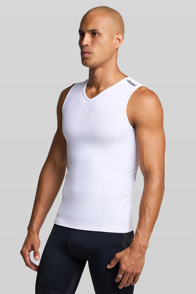BASE Tank Top Men's Compression Vest - White
