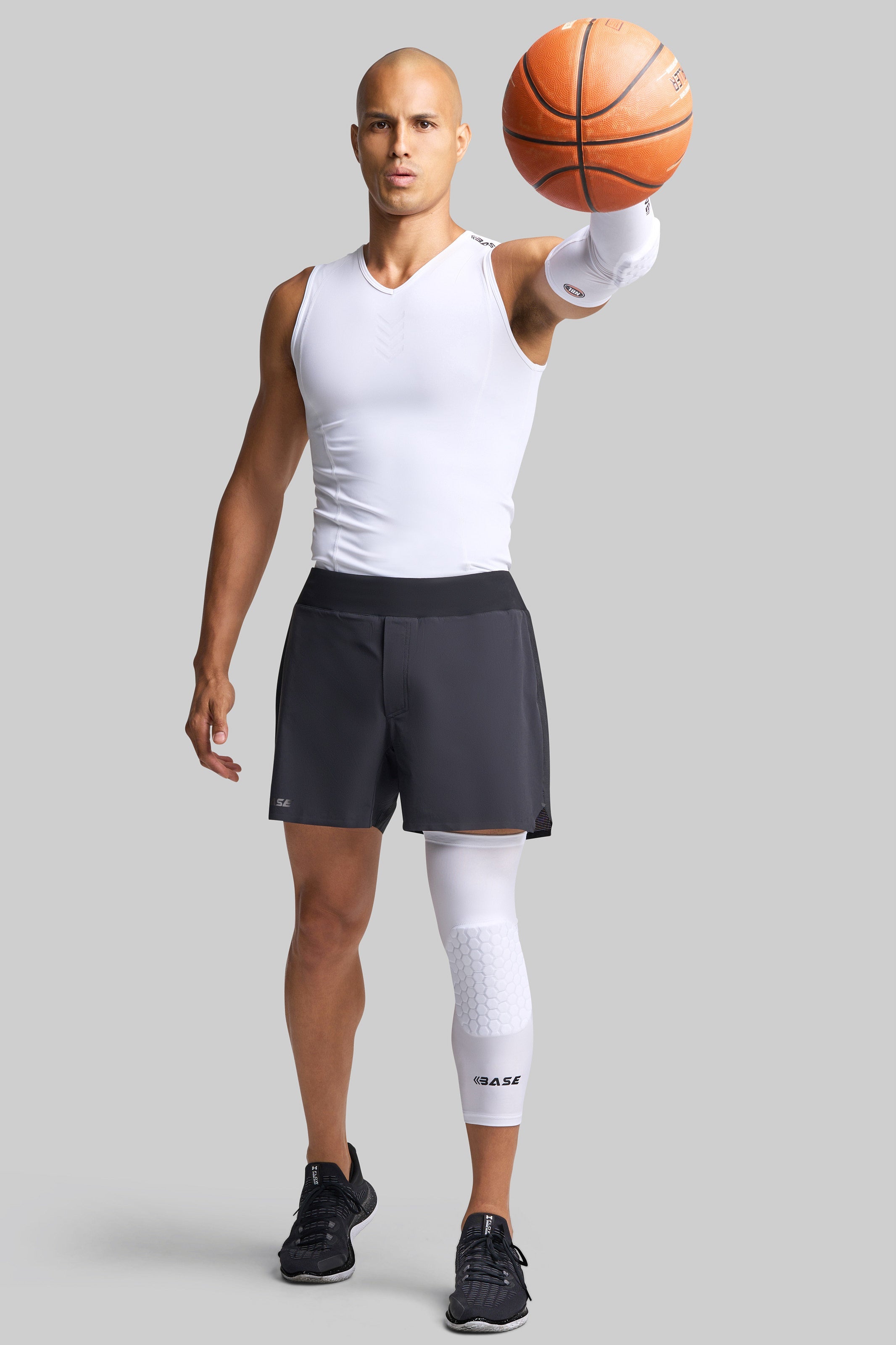 BASE Tank Top Men's Compression Vest - White