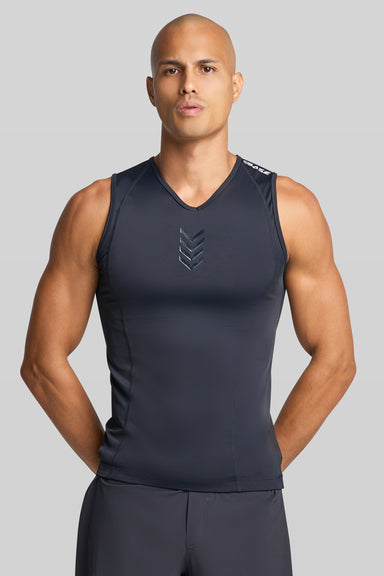 BASE Tank Top S / Black Men's Compression Vest - Black