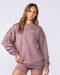 Bubble Oversized Pullover - Mocha Berry
