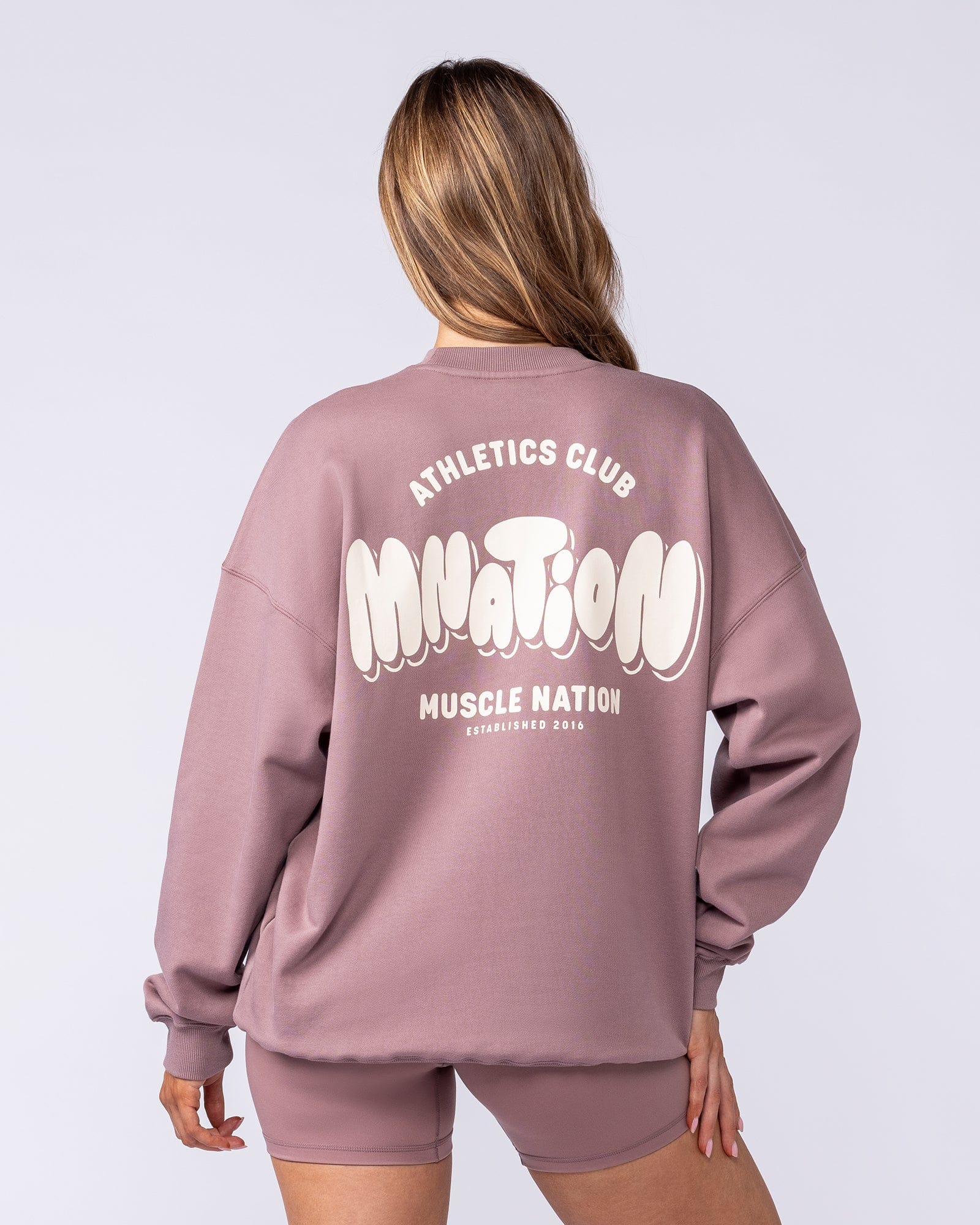 Bubble Oversized Pullover - Mocha Berry