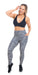 Carra Lee Active Gym Leggings Midnight Leopard Eco Ultra High Waist Leggings with Pockets