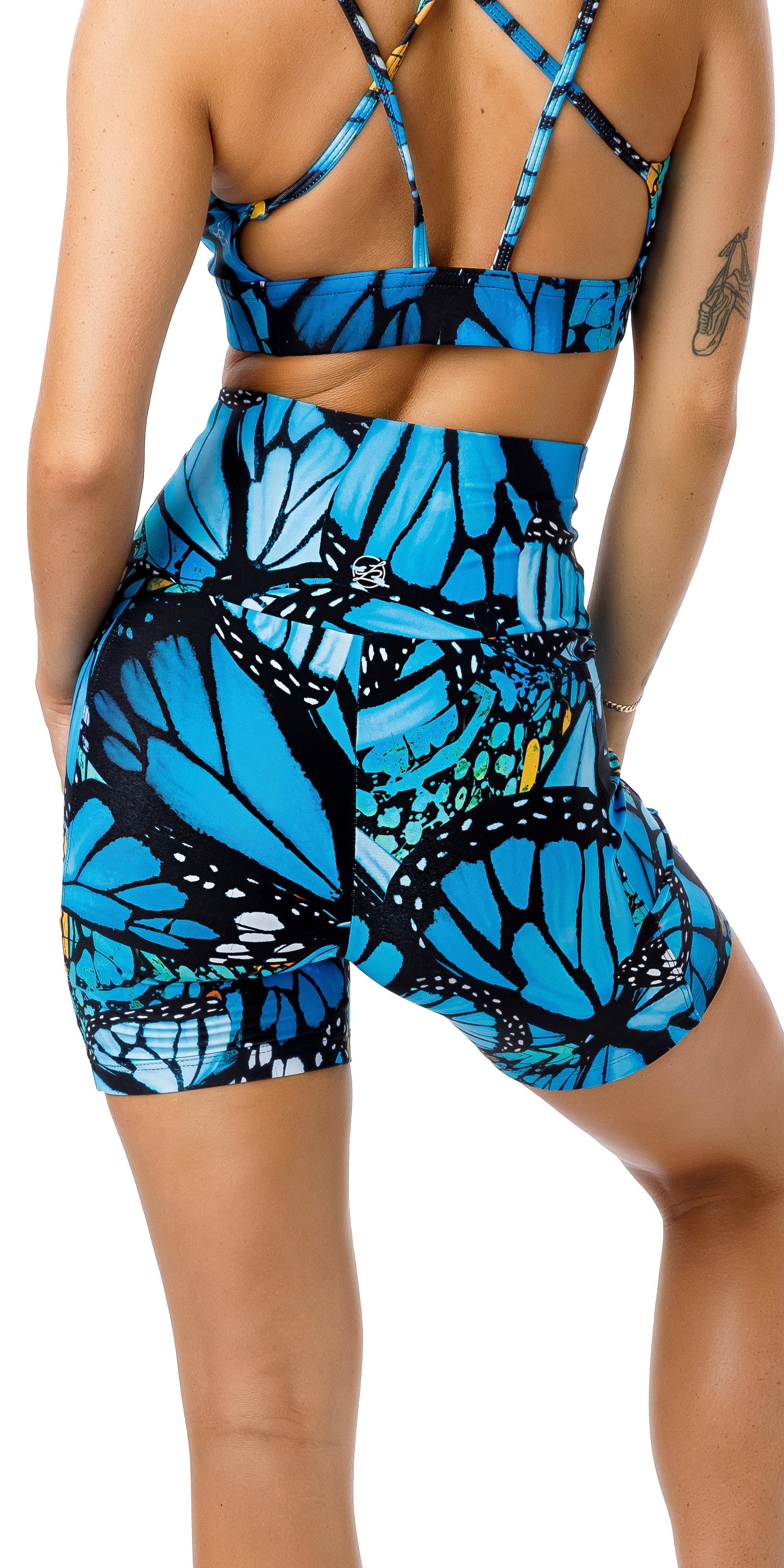 Carra Lee Active shorts Butterfly Midi Shorts with Pockets