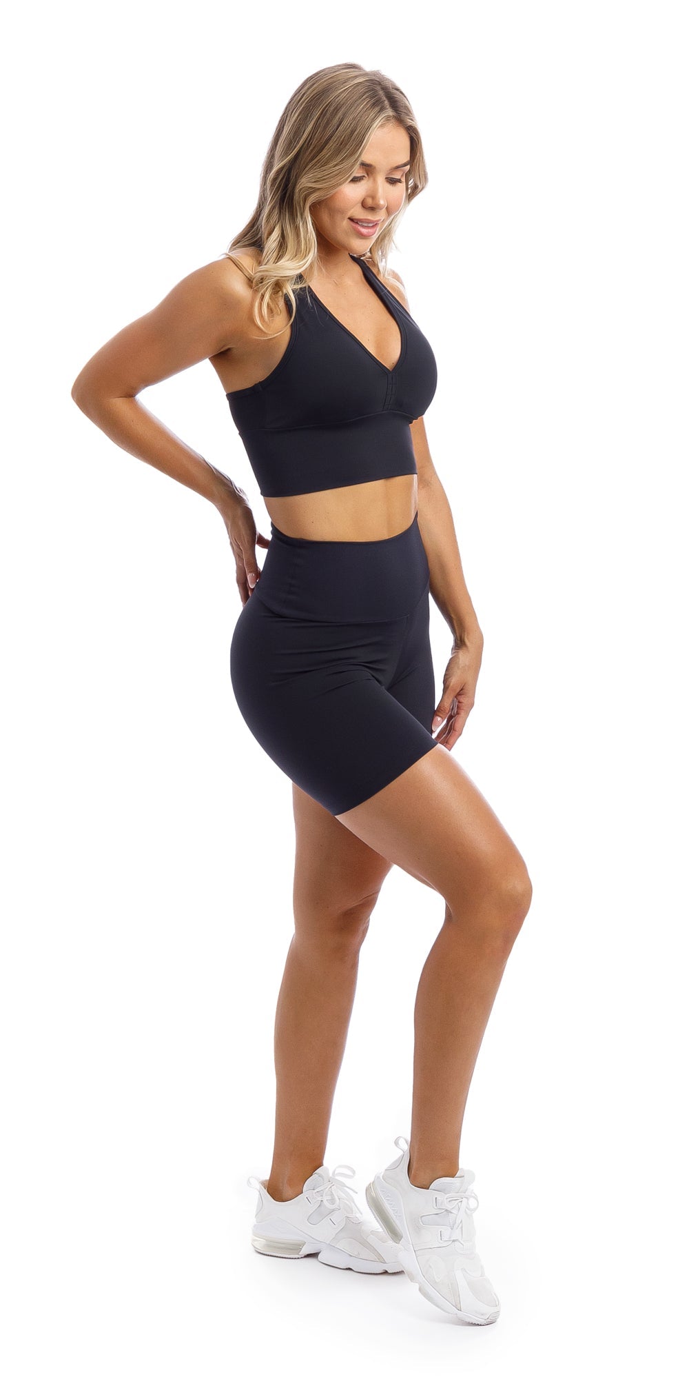 Carra Lee Active Shorts Midnight Body Luxe Scrunch Bum Midi Shorts