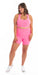 Carra Lee Active shorts Pink Body Luxe Midi Short with Pockets