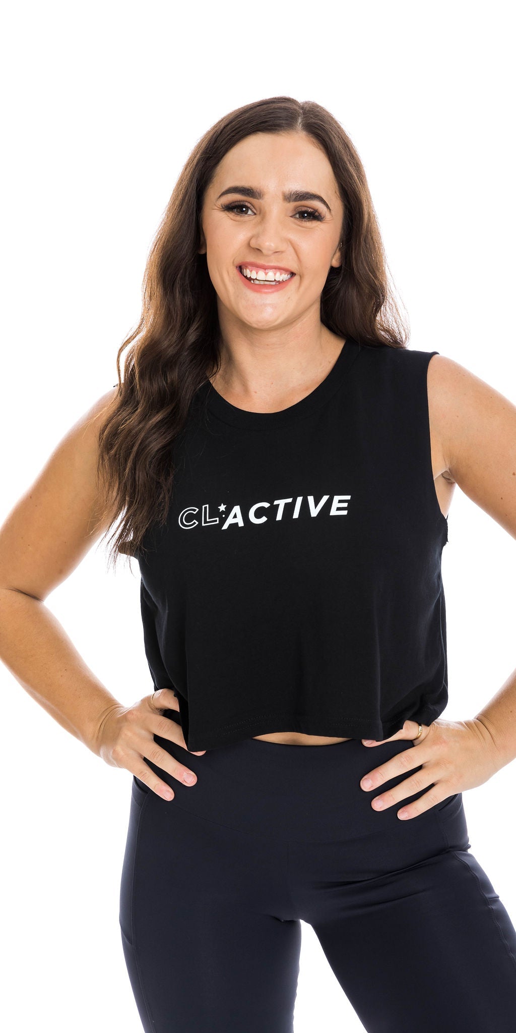 Carra Lee Active Tank Tops Midnight CL Active Crop Tank