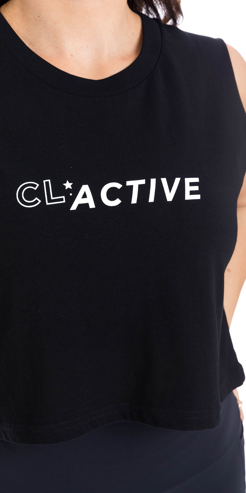 Carra Lee Active Tank Tops Midnight CL Active Crop Tank