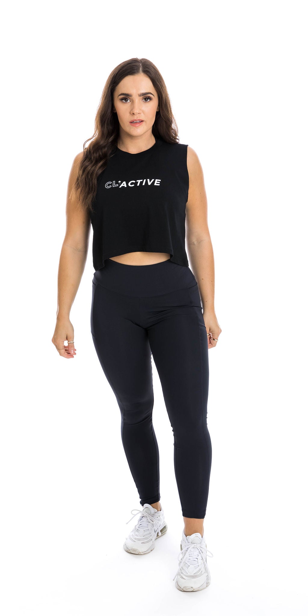 Carra Lee Active Tank Tops Midnight CL Active Crop Tank