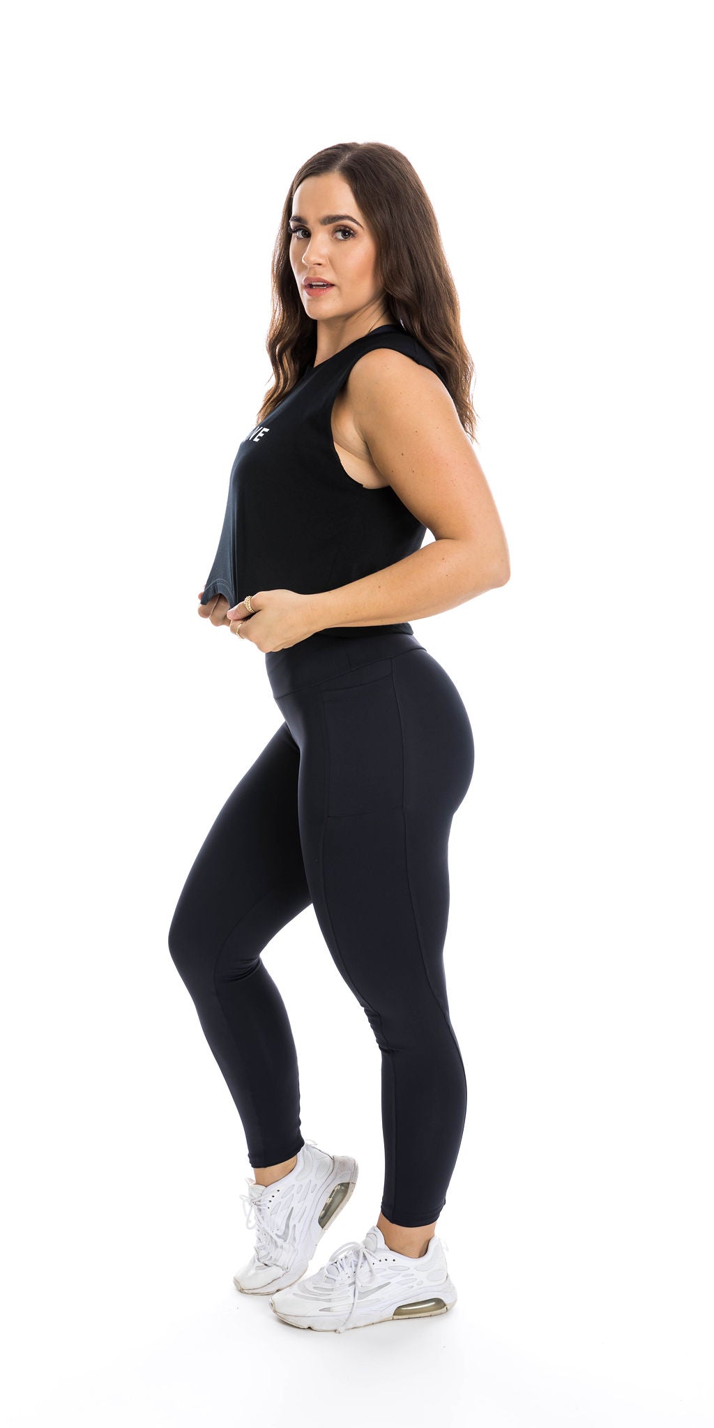 Carra Lee Active Tank Tops Midnight CL Active Crop Tank