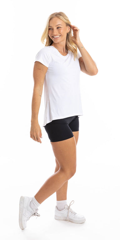 Carra Lee Active Tee White Workout Tee