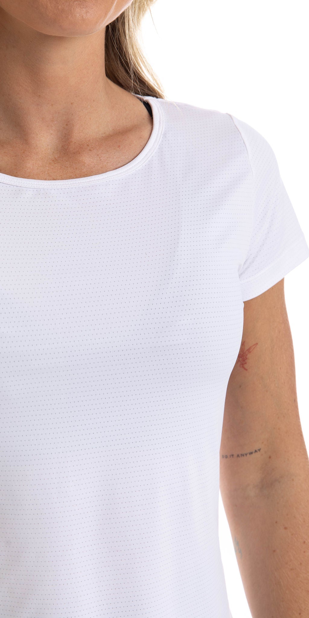 Carra Lee Active Tee White Workout Tee