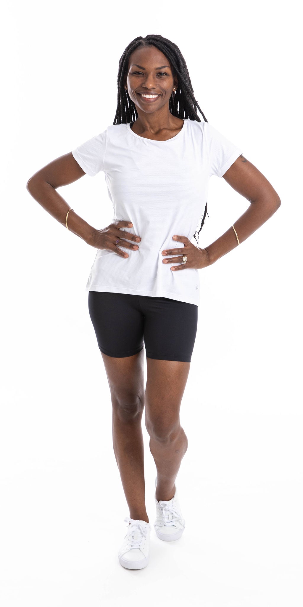 Carra Lee Active Tee White Workout Tee