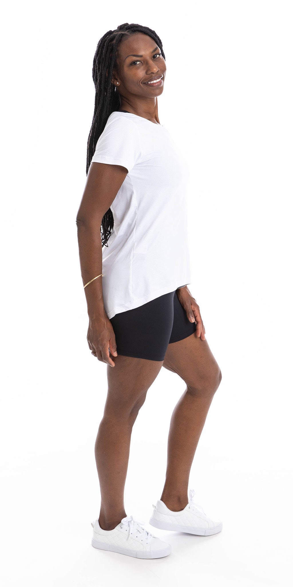 Carra Lee Active Tee White Workout Tee
