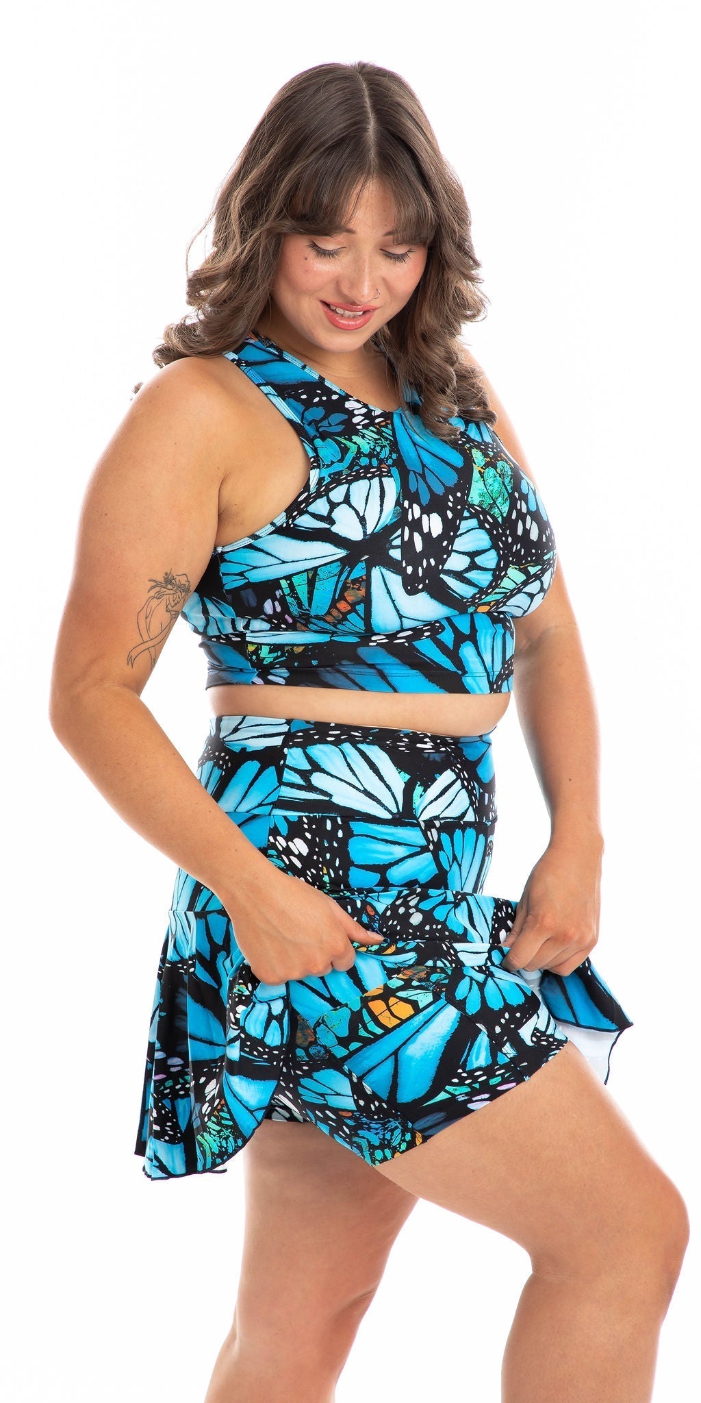 Carra Lee Active TOPS Butterfly Eco Crop Top