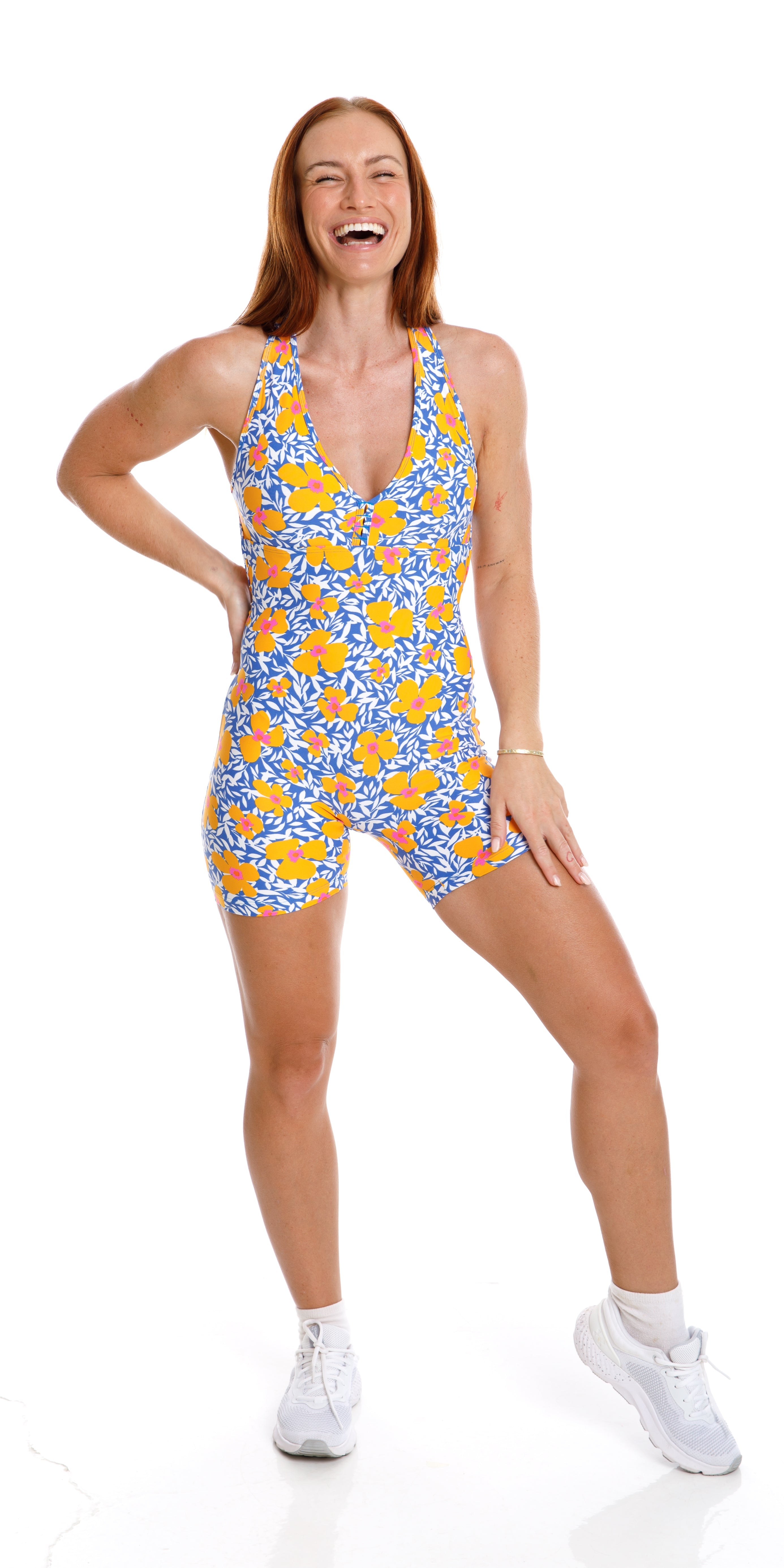 Carra Lee Active unitard Blossom Eco Short Unitard