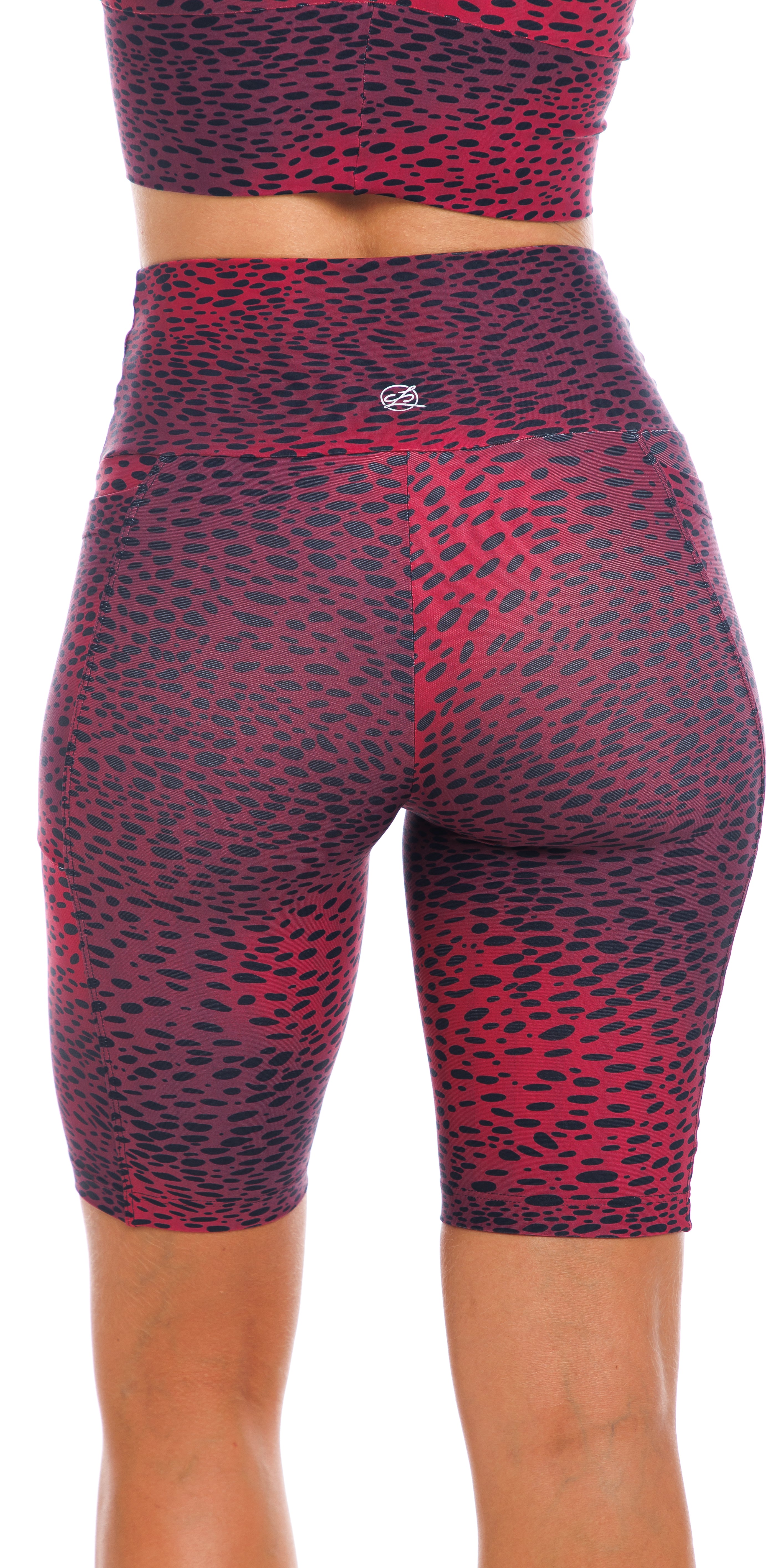 Carra Lee Collective Bike Shorts Merlot Eco Biker Shorts with Pockets