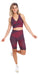 Carra Lee Collective Bike Shorts Merlot Eco Biker Shorts with Pockets