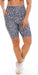 Carra Lee Collective Bike Shorts Midnight Leopard Eco Biker Shorts with Pockets