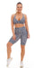 Carra Lee Collective Bike Shorts Midnight Leopard Eco Biker Shorts with Pockets
