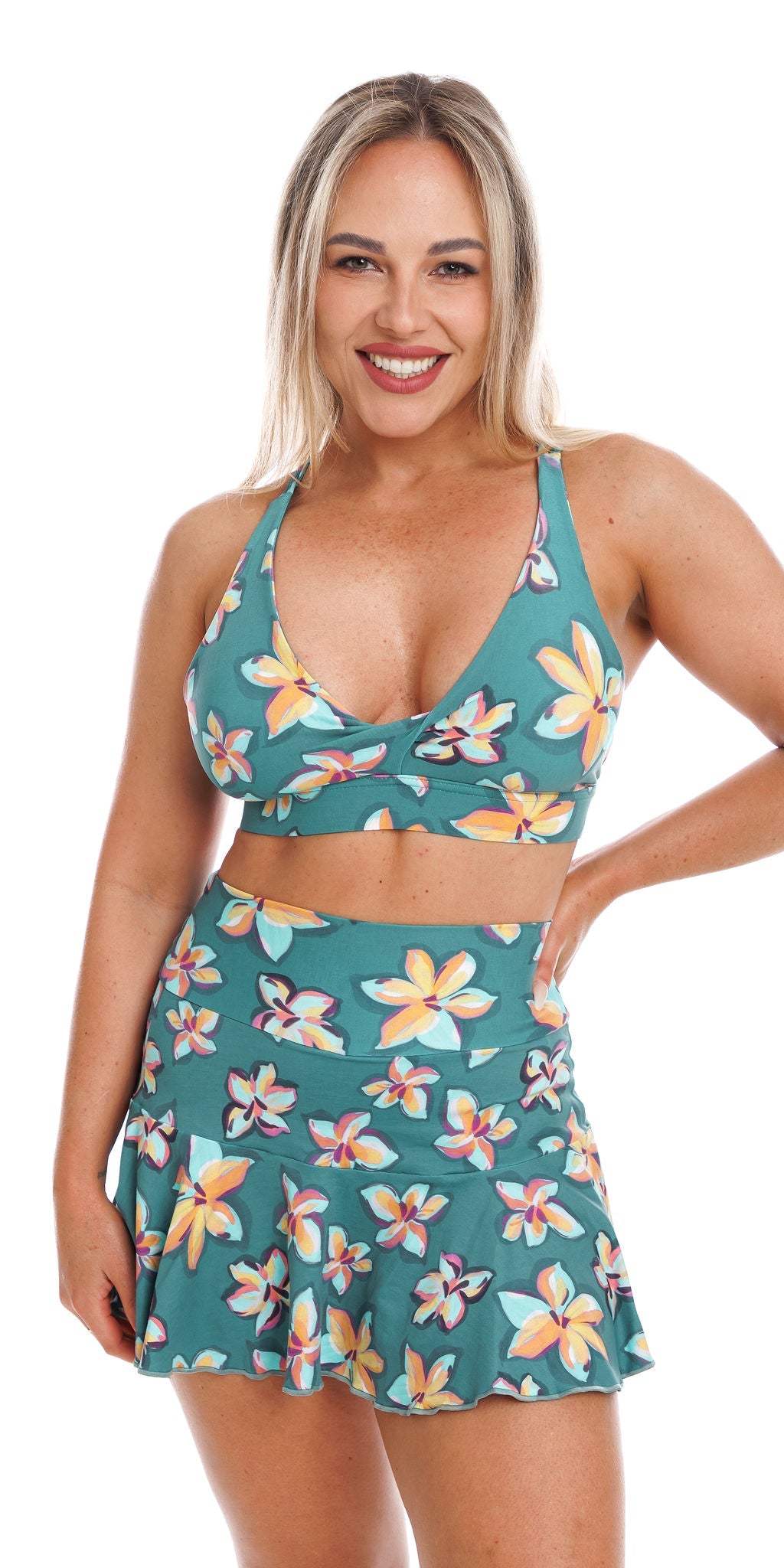 Carra Lee Collective bra Evergreen Eco Diamond Back Bra