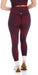 Carra Lee Collective Gym Leggings Merlot Eco Sculpt Ultra High Waist 7/8 Leggings