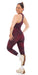 Carra Lee Collective Gym Leggings Merlot Eco Sculpt Ultra High Waist 7/8 Leggings