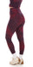 Carra Lee Collective Gym Leggings Merlot Eco Sculpt Ultra High Waist 7/8 Leggings