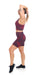 Carra Lee Collective Gym Shorts Merlot Eco Midi Shorts with Pockets