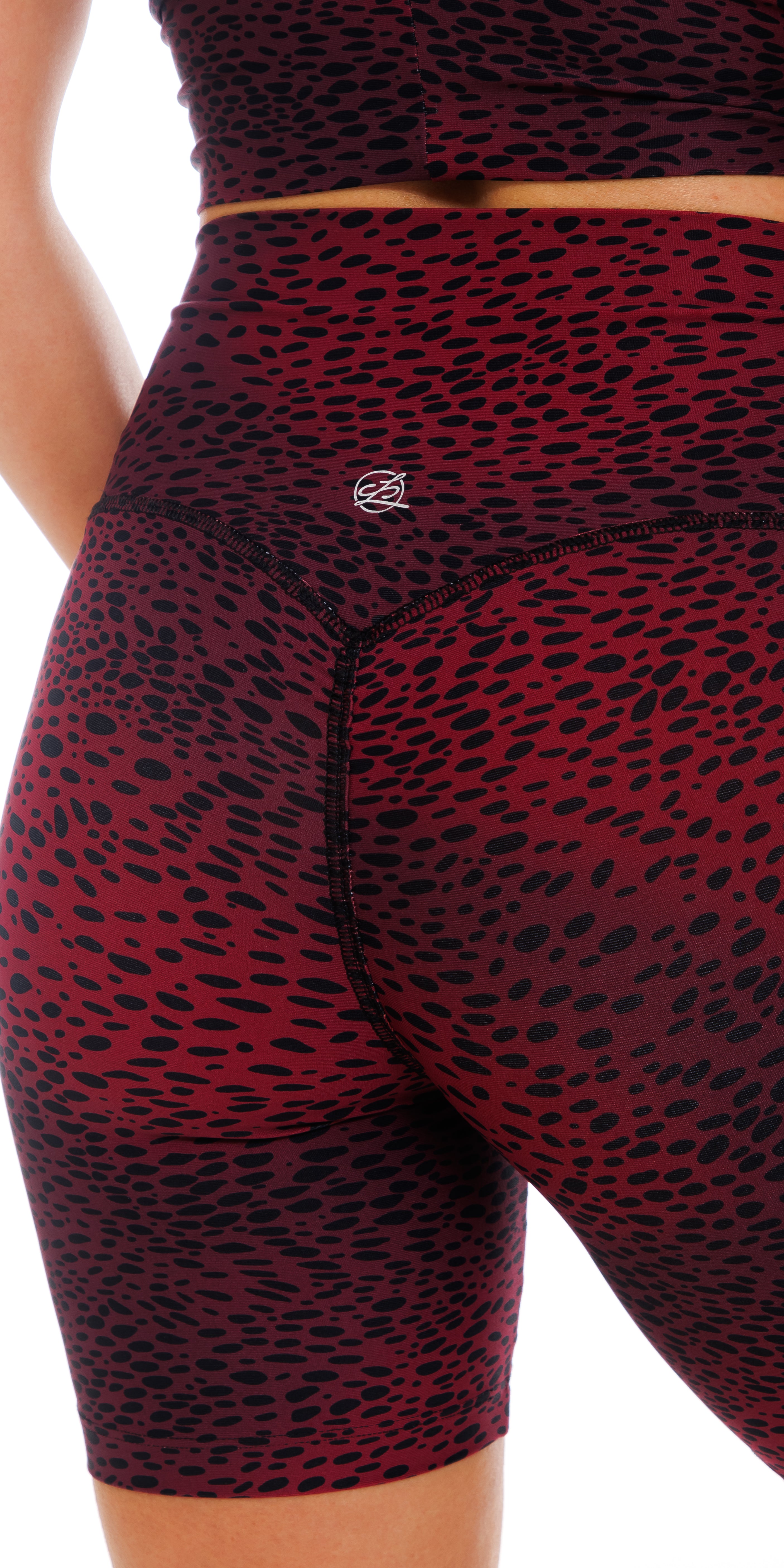 Carra Lee Collective Gym Shorts Merlot Eco Sculpt Midi Shorts