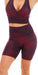 Carra Lee Collective Gym Shorts Merlot Eco Sculpt Midi Shorts