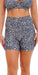 Carra Lee Collective Gym Shorts Midnight Leopard Eco Midi Shorts with Pockets