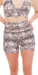 Carra Lee Collective Gym Shorts Python Eco Midi Shorts with Pockets