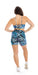 Carra Lee Collective Gym Shorts Tropical Palm Eco Scrunch Bum Midi Shorts