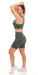 Carra Lee Collective Shorts Forest Body Luxe Midi Shorts with Pockets