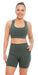 Carra Lee Collective Shorts Forest Body Luxe Midi Shorts with Pockets