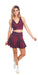 Carra Lee Collective Skort Merlot Eco Long Skort with Pockets