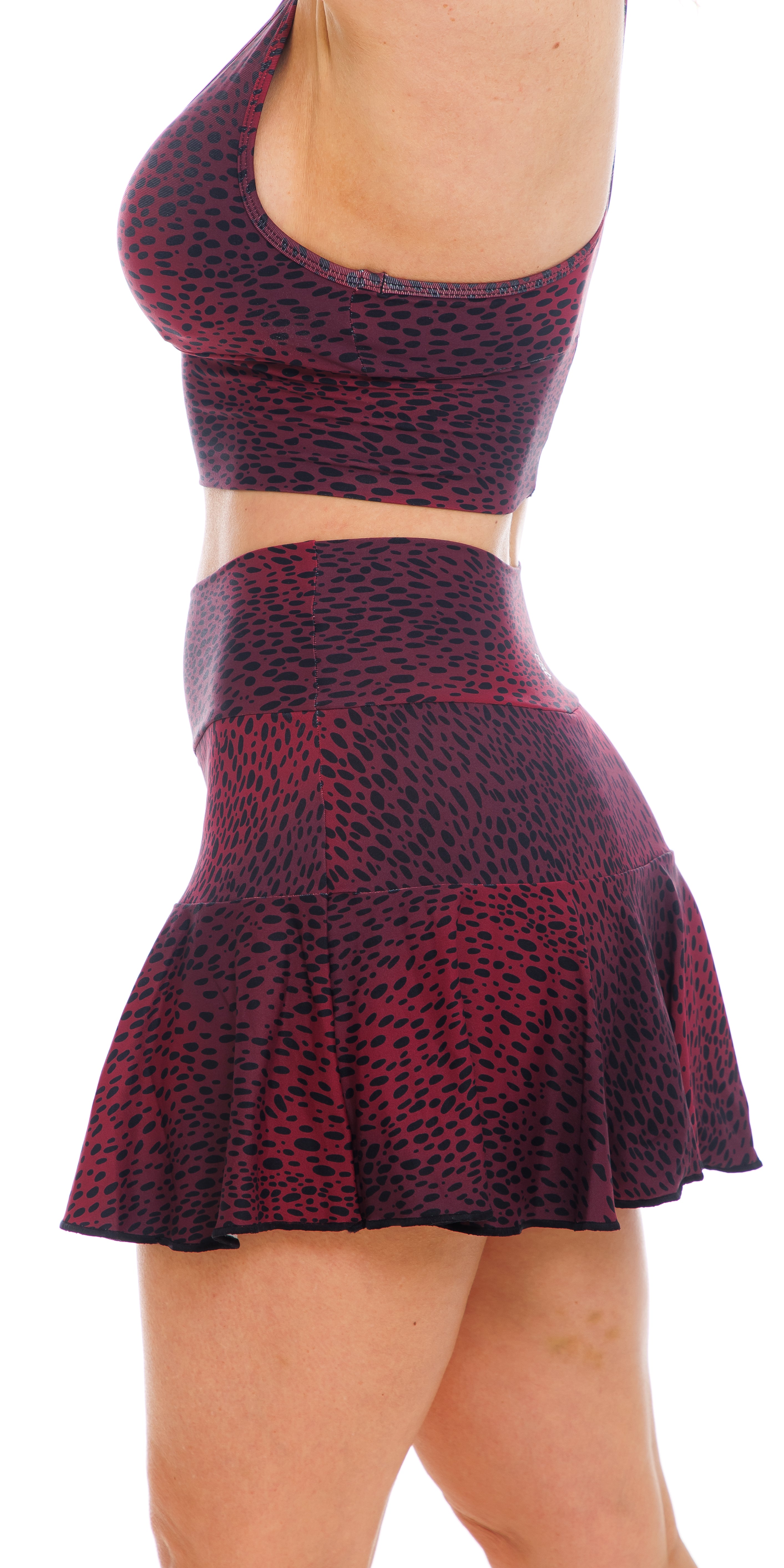 Carra Lee Collective Skort Merlot Eco Skort with Pockets