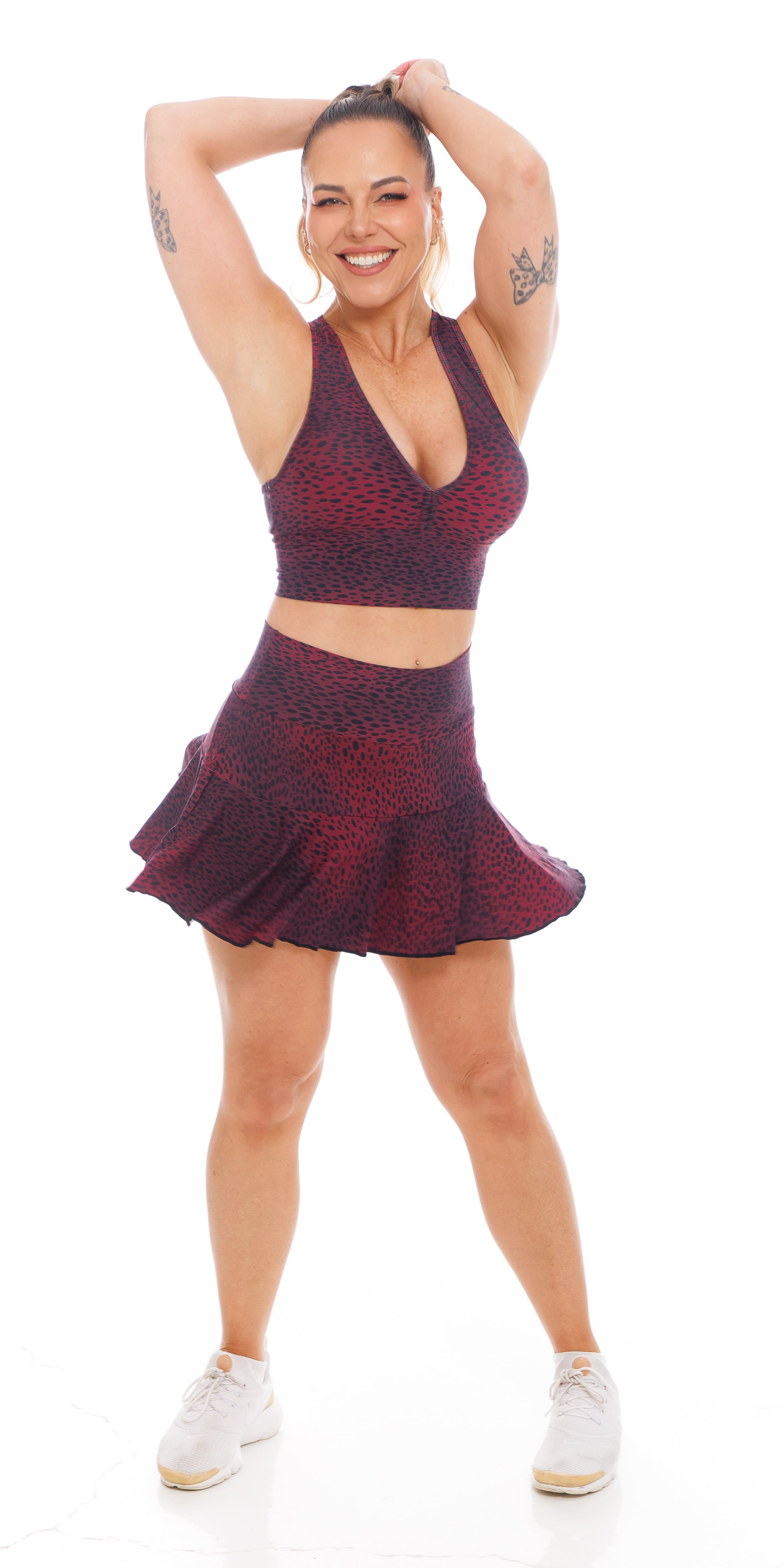 Carra Lee Collective Skort Merlot Eco Skort with Pockets