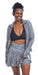 Carra Lee Collective Skort Midnight Leopard Eco Long Skort with Pockets