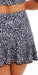 Carra Lee Collective Skort Midnight Leopard Eco Skort with Pockets