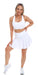 Carra Lee Collective Skort White Eco Long Skort with Pockets