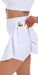 Carra Lee Collective Skort White Eco Long Skort with Pockets