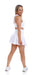 Carra Lee Collective Skort White Eco Long Skort with Pockets