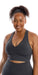 Carra Lee Collective Sports Bra Liquorice Body Luxe Racer Back Bra