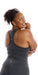 Carra Lee Collective Sports Bra Liquorice Body Luxe Racer Back Bra