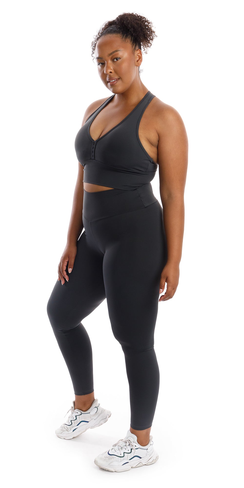 Carra Lee Collective Sports Bra Liquorice Body Luxe Racer Back Bra
