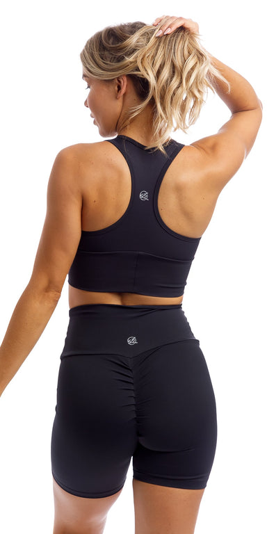 Carra Lee Collective Sports Bra Midnight Body Luxe Racer Back Bra