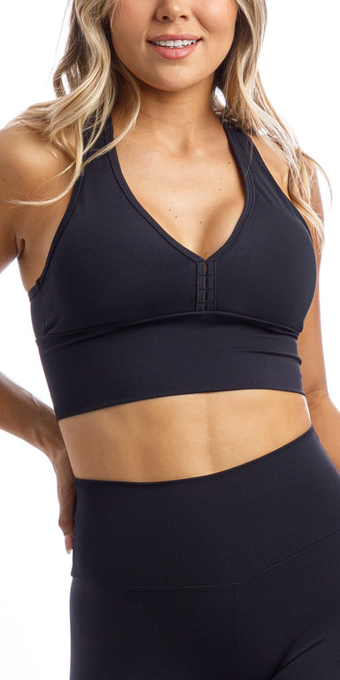 Carra Lee Collective Sports Bra Midnight Body Luxe Racer Back Bra