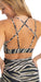 Carra Lee Collective Sports Bra Zebra Eco Diamond Back bra