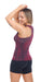 Carra Lee Collective Tank Top Merlot Eco Racer Tankini